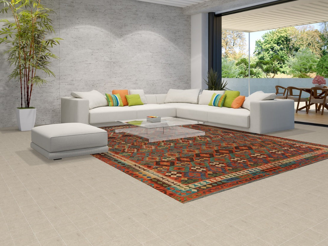 Geometric Kilim Oriental Area Rug 10x13