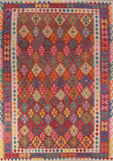 Flat Weave Wool KKilim Oriental Area Rug 8x12