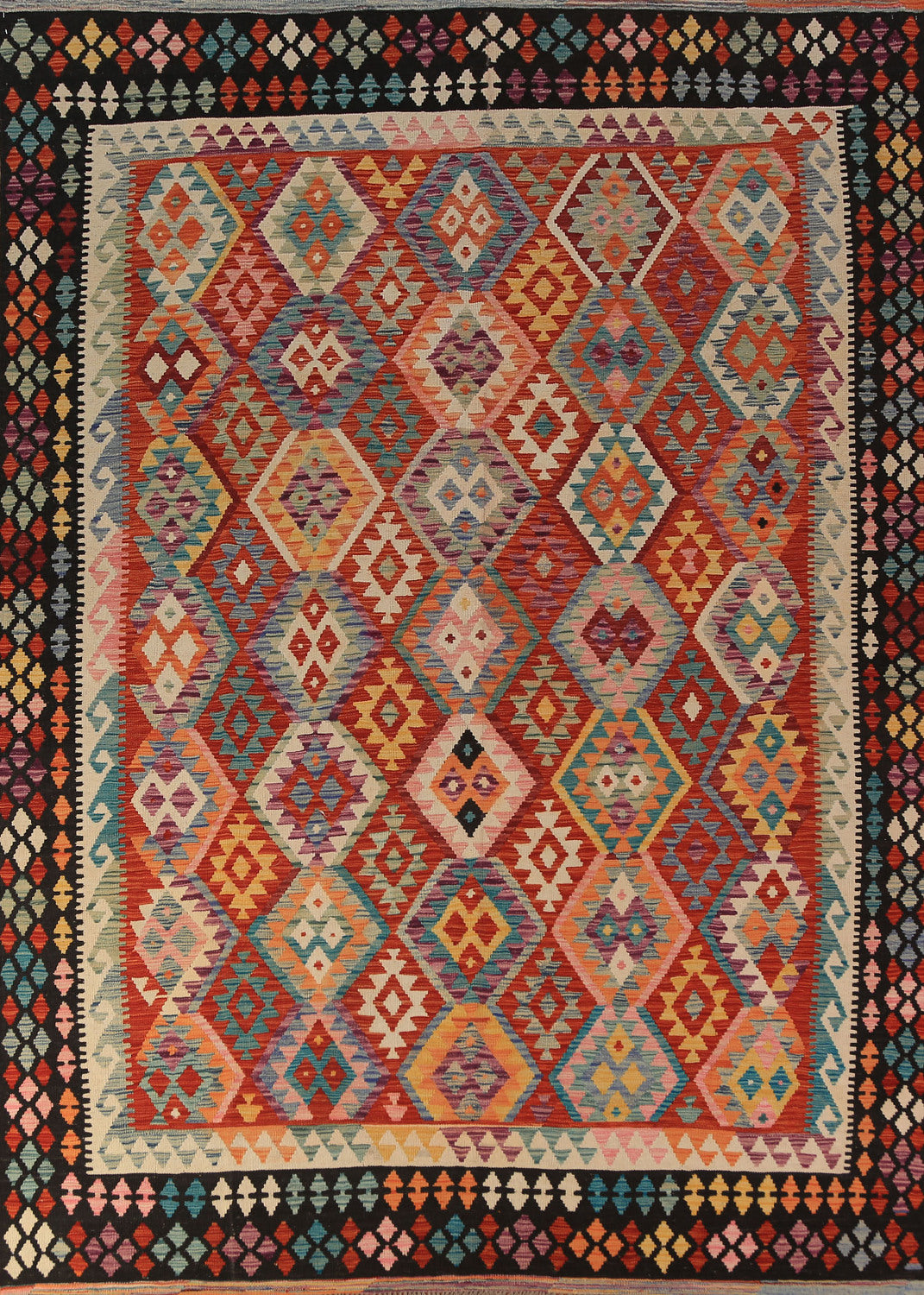 South Western Style Kilim Oriental Area Rug 8x11