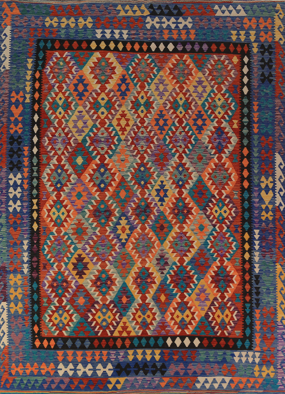 South Western Style Kilim Oriental Area Rug 8x11