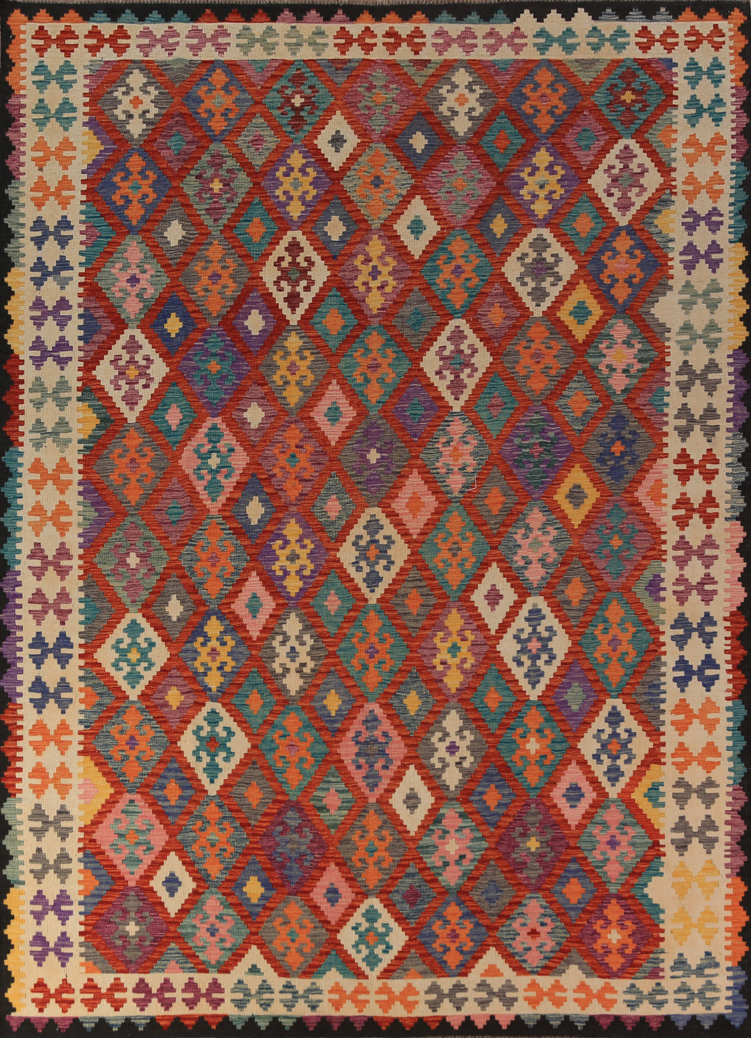 South Western Style Kilim Oriental Area Rug 8x11