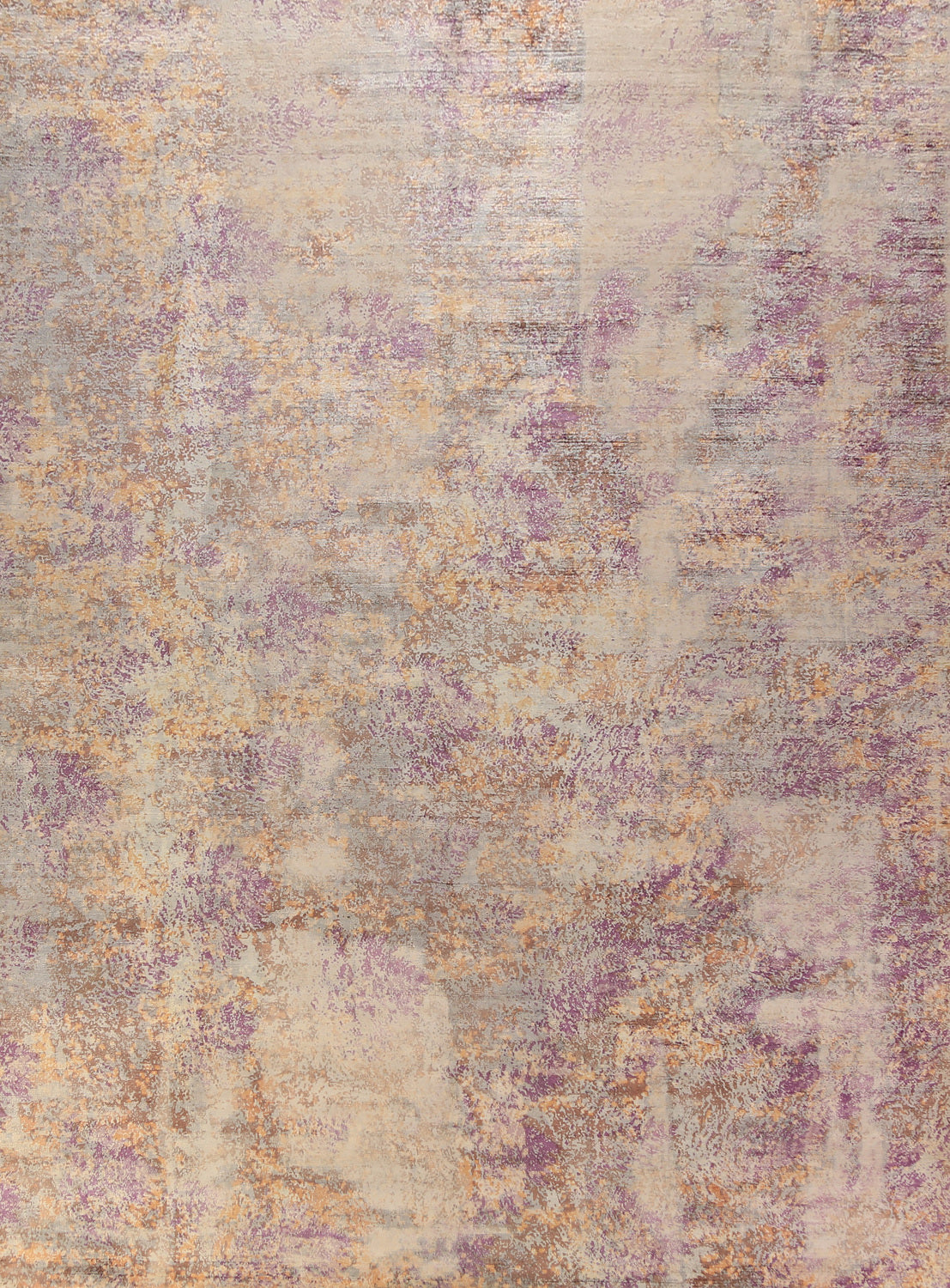 Modern Wool Abstract Indian Area Rug 9x12