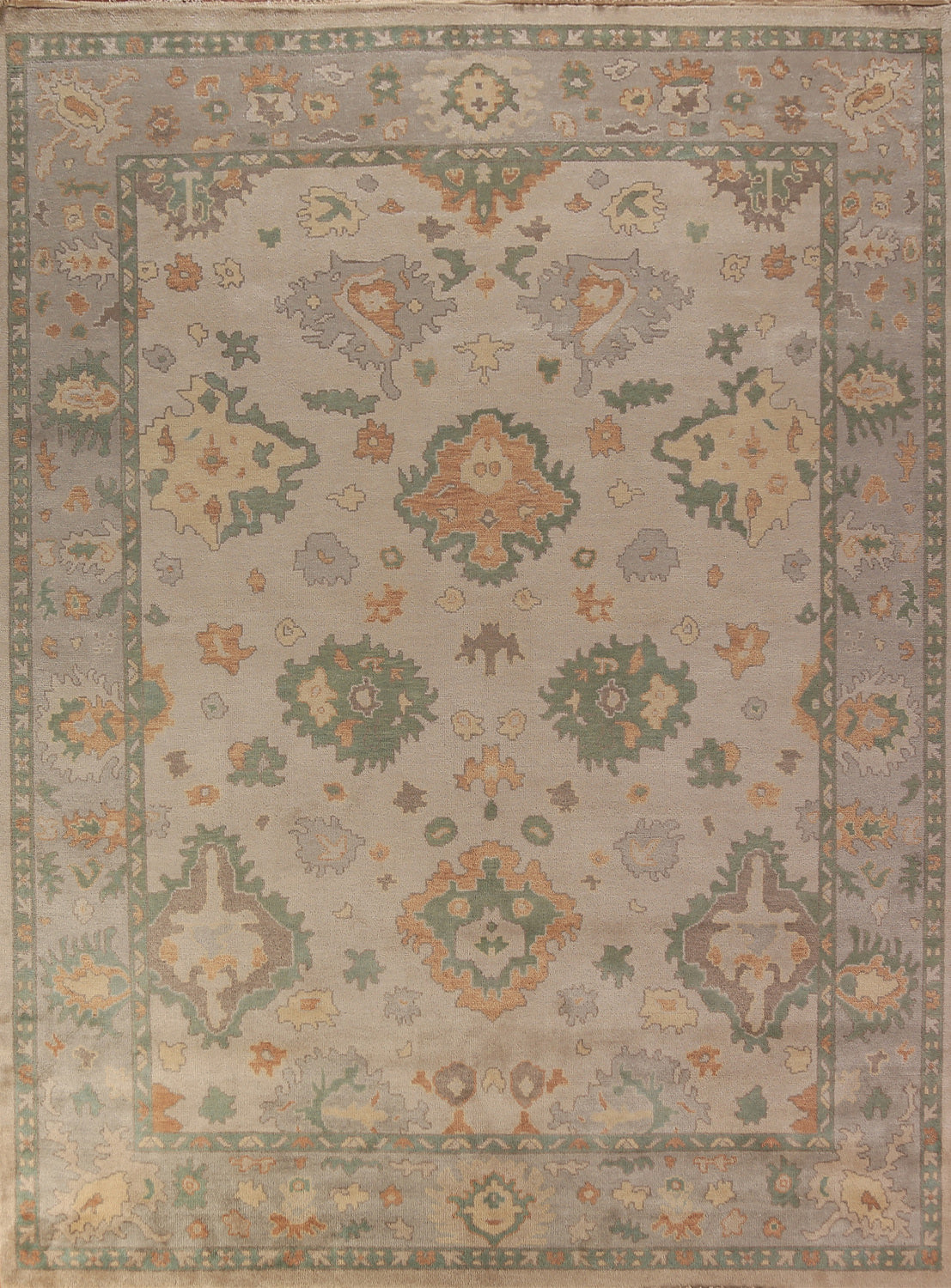 Handmade Wool Oushak Oriental Area Rug 9x12