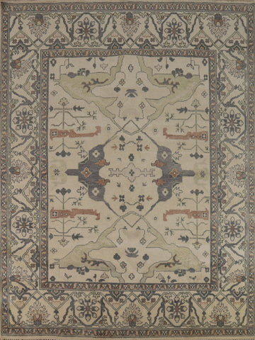 Handmade Wool Oushak Oriental Area Rug 8x10