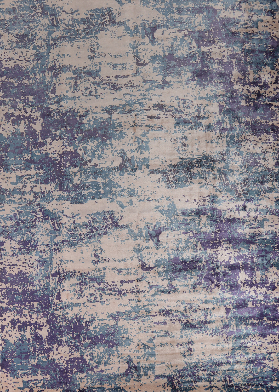 Contemporary Wool Abstract Indian Area Rug 10x13