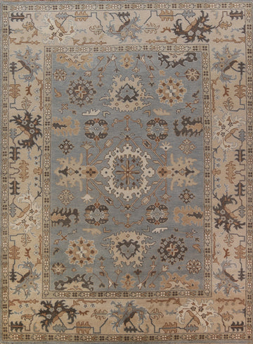 Handmade Wool Oushak Indian Area Rug 9x12