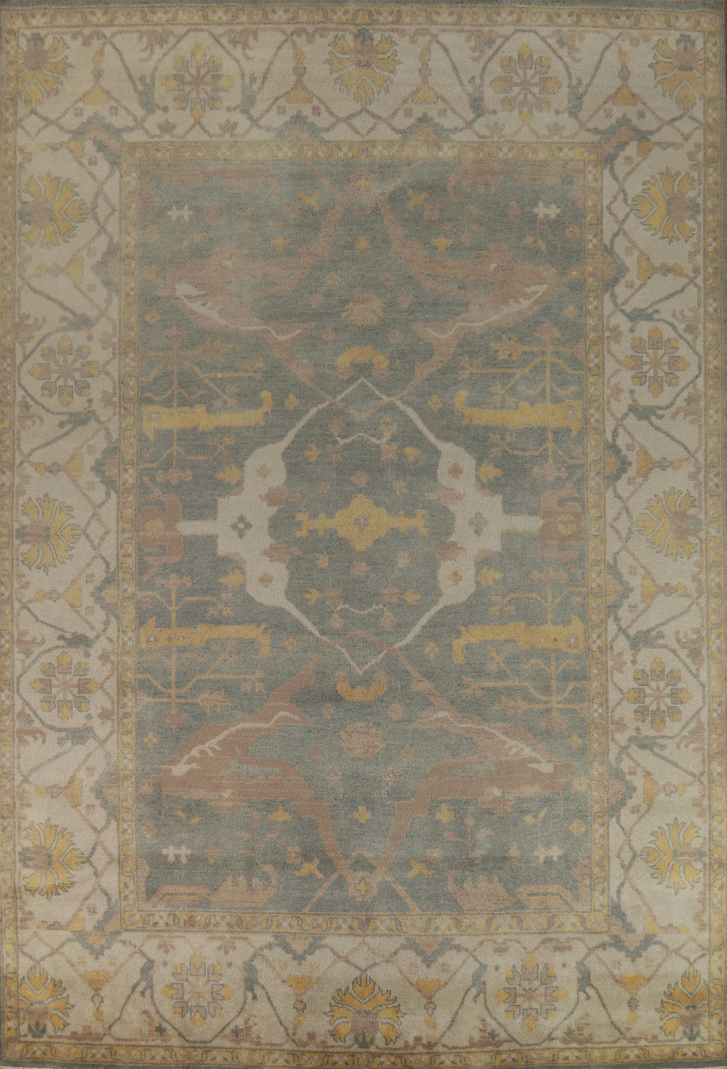 Handmade Wool Oushak Indian Area Rug 10x14