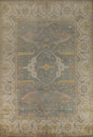 Handmade Wool Oushak Indian Area Rug 10x14