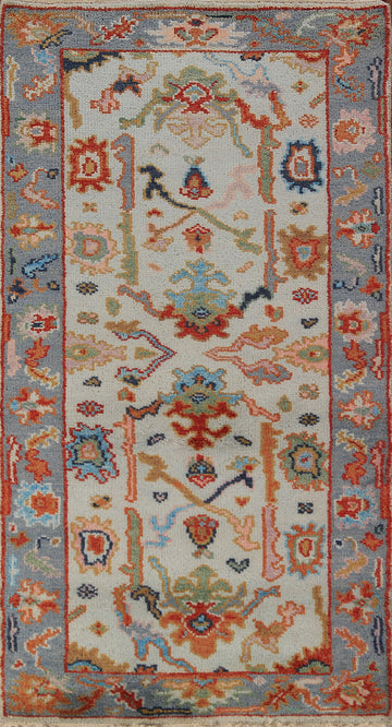 Handmade Wool Oushak Indian Rug 3x6