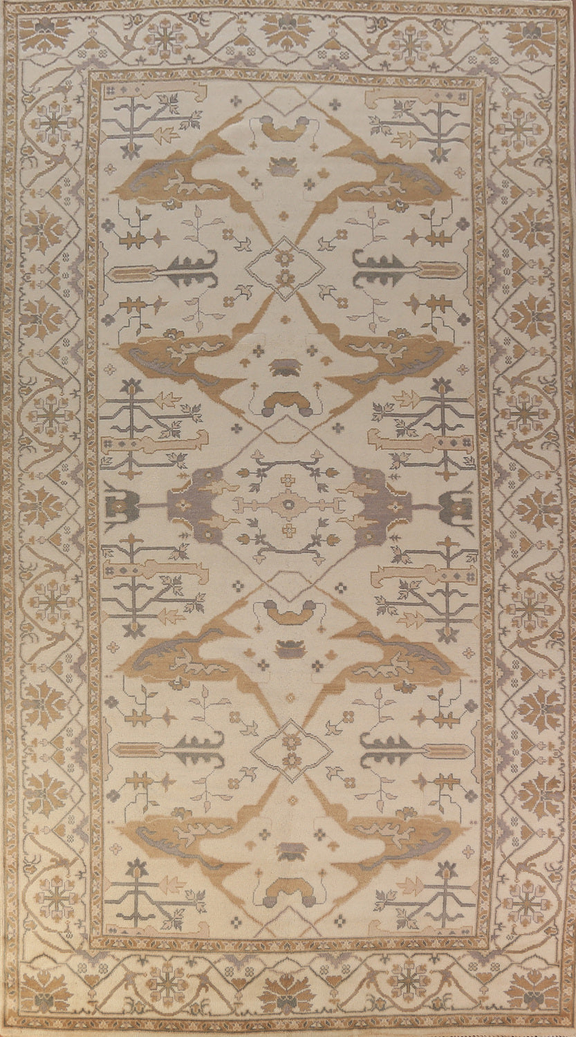 Earth Tone Wool Oushak Indian Large Rug 8x16
