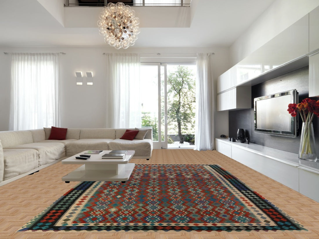 South Western Style Kilim Oriental Large Rug 10x16
