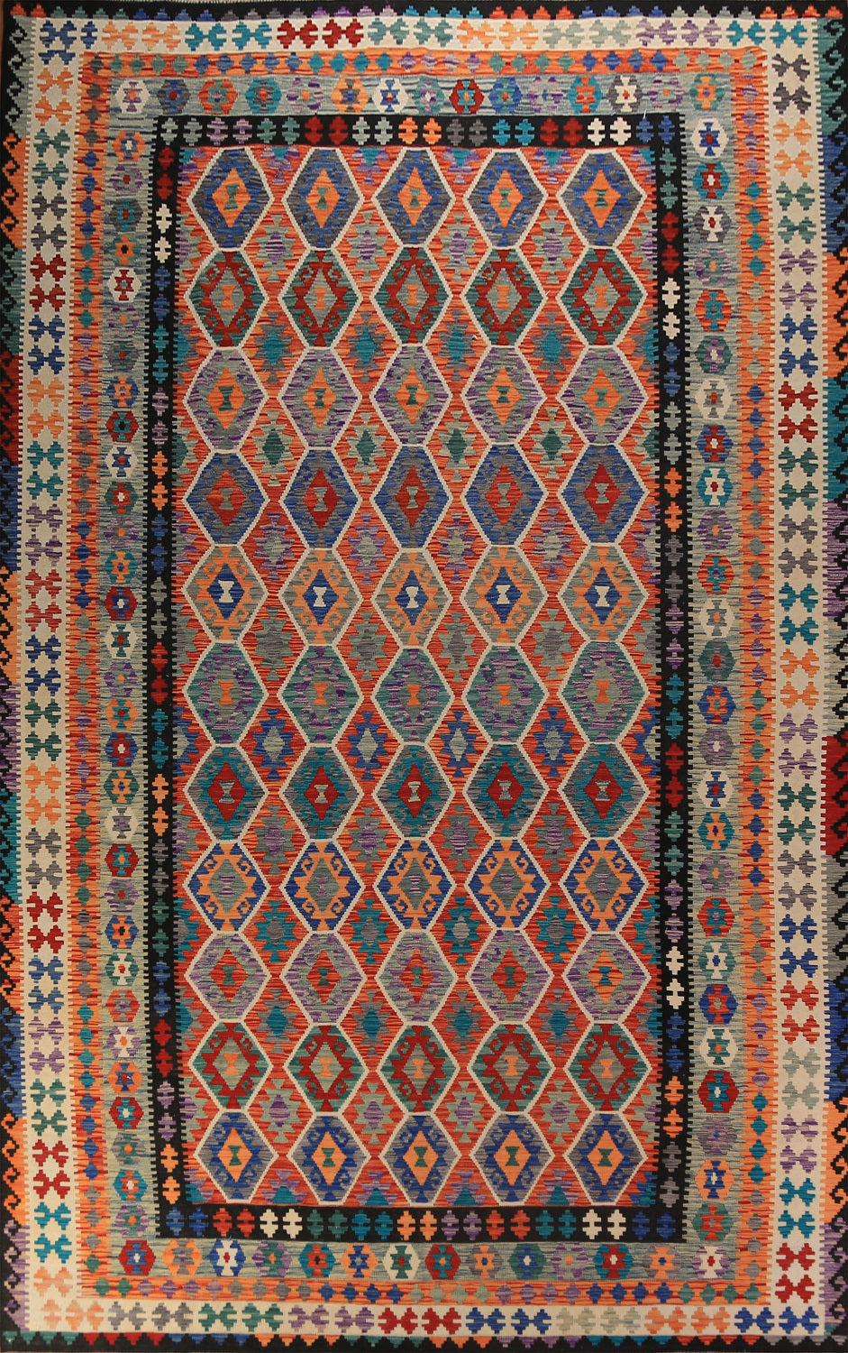 South Western Style Kilim Oriental Large Rug 10x16