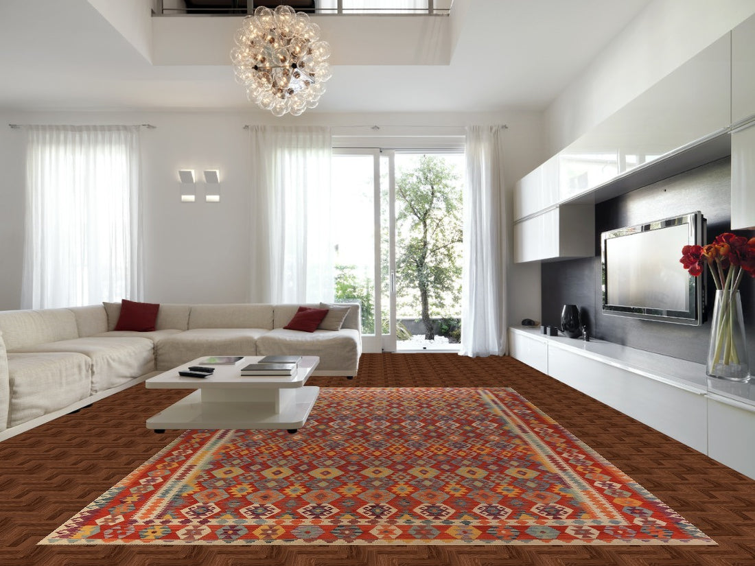 South Western Style Kilim Oriental Large Rug 10x16