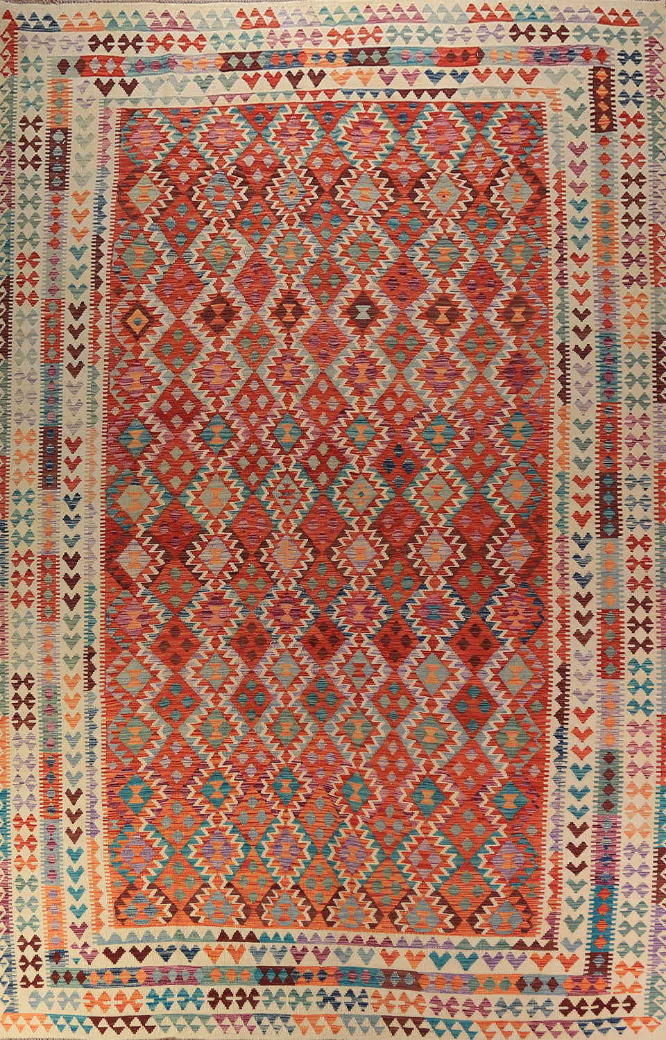 South Western Style Kilim Oriental Large Rug 10x16