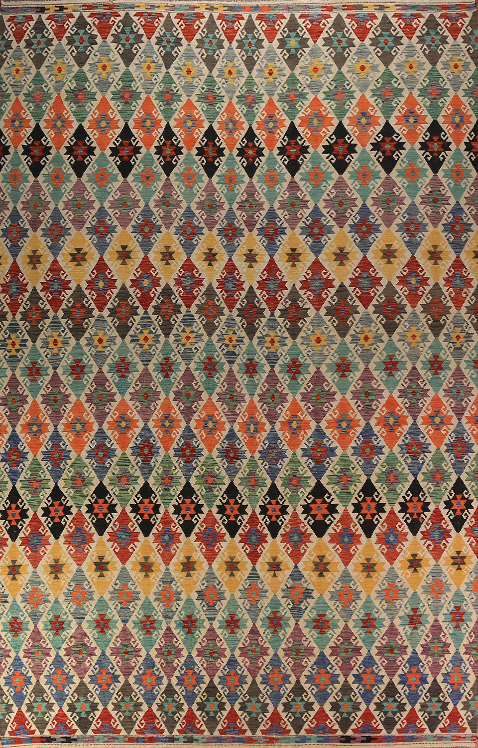 South Western Style Kilim Oriental Large Rug 10x16