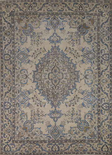 Vintage Wool Tabriz Persian Area Rug 8x11
