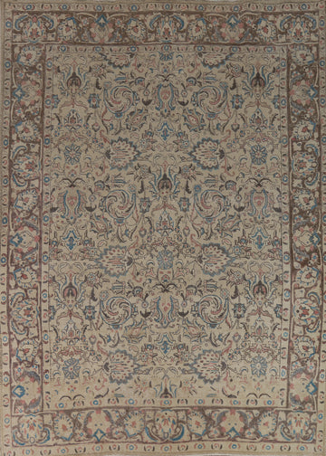 All-Over Floral Tabriz Persian Area Rug 9x11