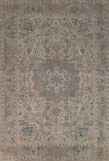 Vintage Wool Medallion Tabriz Persian Area Rug 8x12