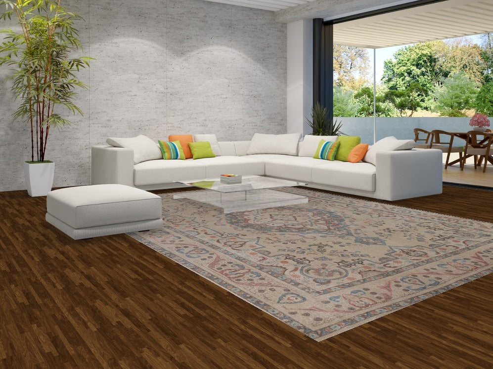 Geometric Wool Tabriz Persian Area Rug 10x13