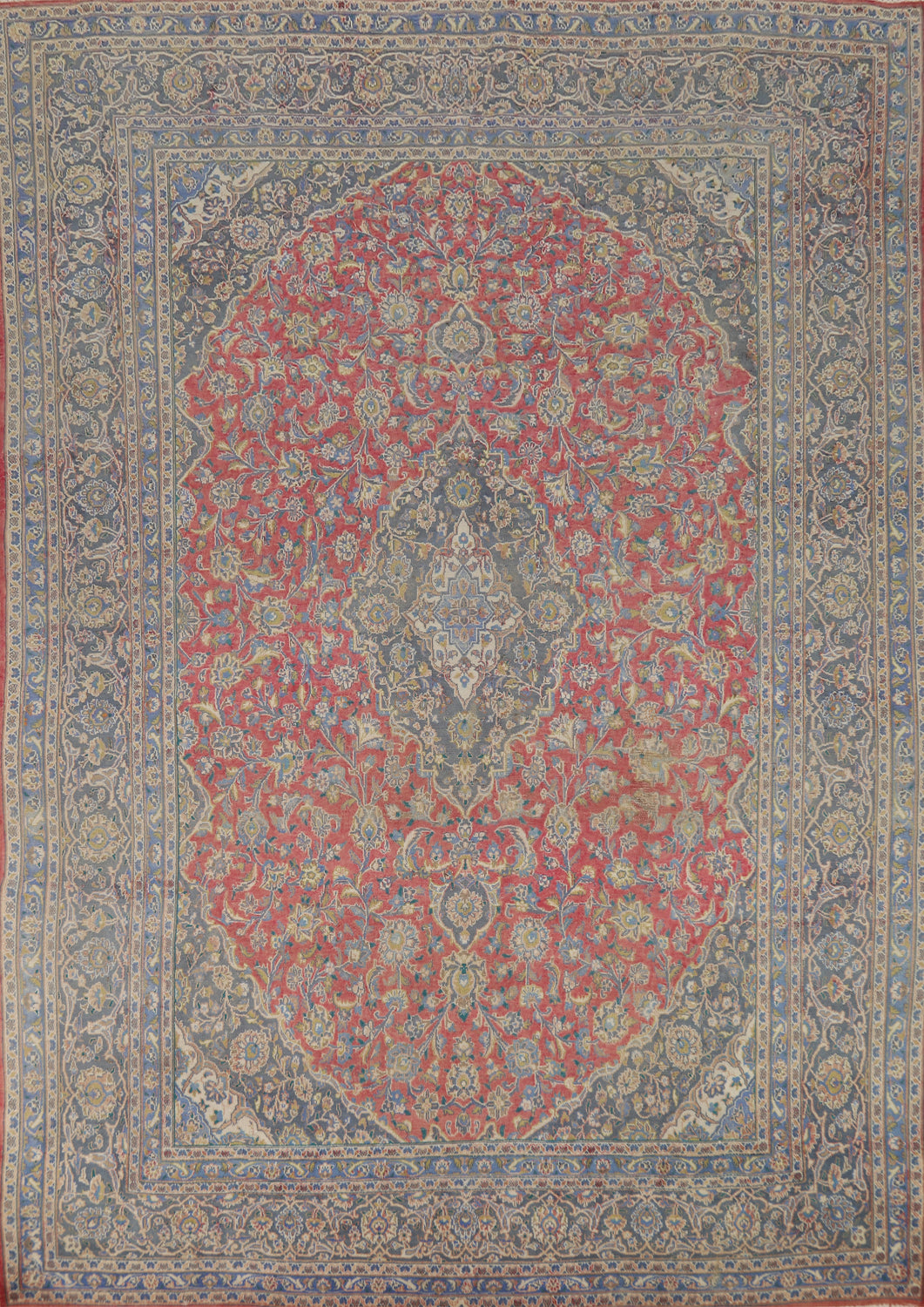 Traditional Pink Tabriz Persian Area Rug 10x13