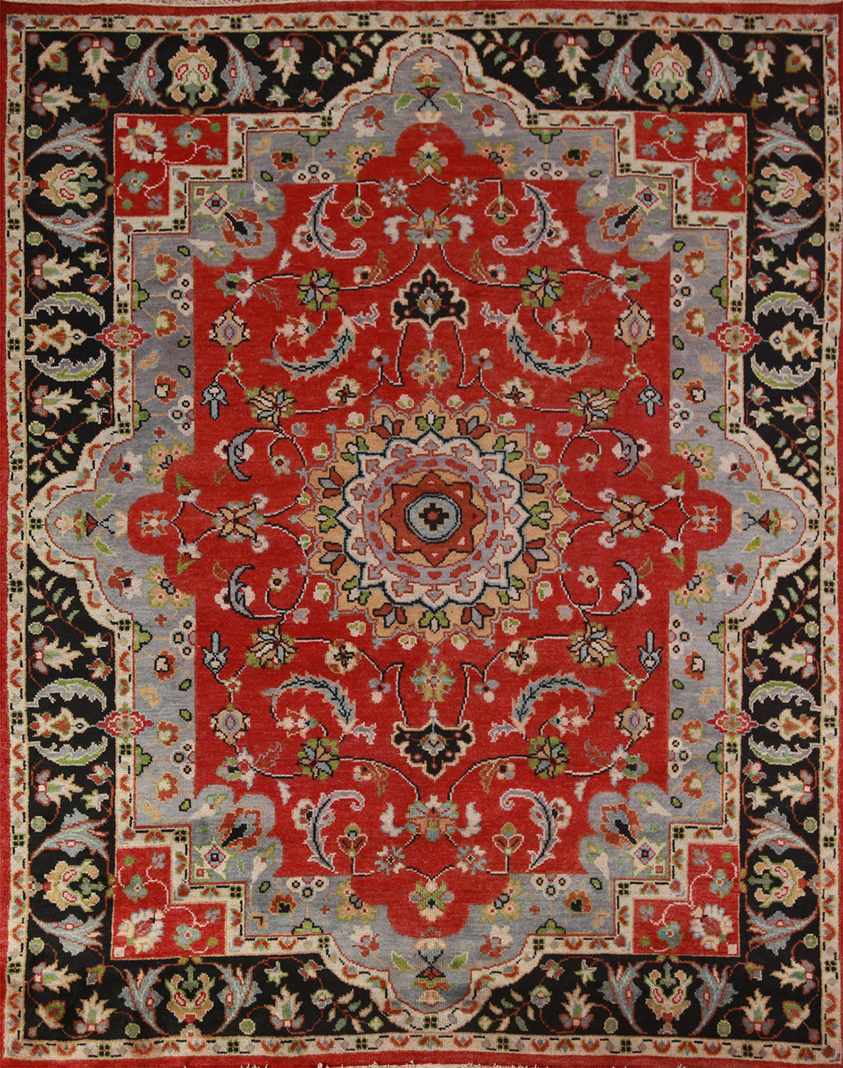 Red Handmade Heriz Serapi Indian Area Rug 8x10