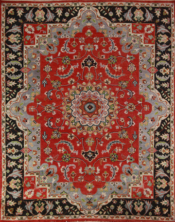 Red Handmade Heriz Serapi Indian Area Rug 8x10