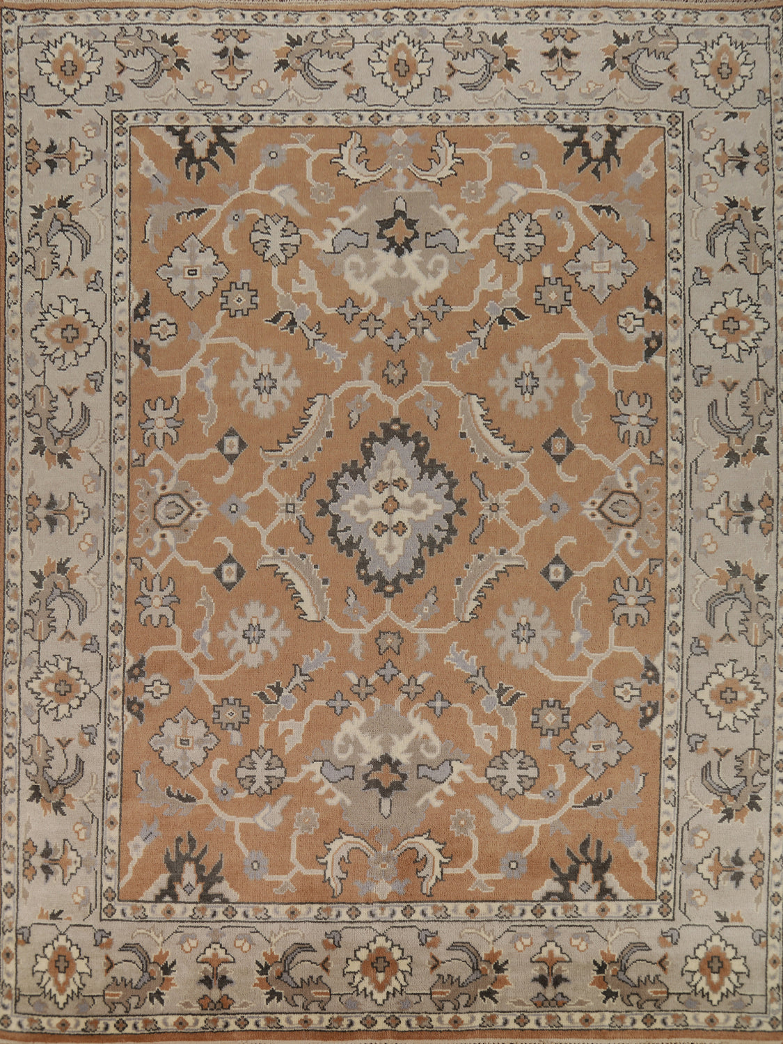 Handmade Wool Oushak Indian Area Rug 8x10