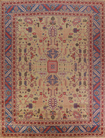 Handmade Wool Oushak Indian Large Rug 12x15