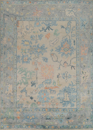 Handmade Wool Oushak Indian Area Rug 8x10