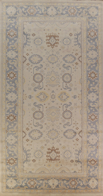 Earth Tone Wool Oushak Indian Large Rug 8x16