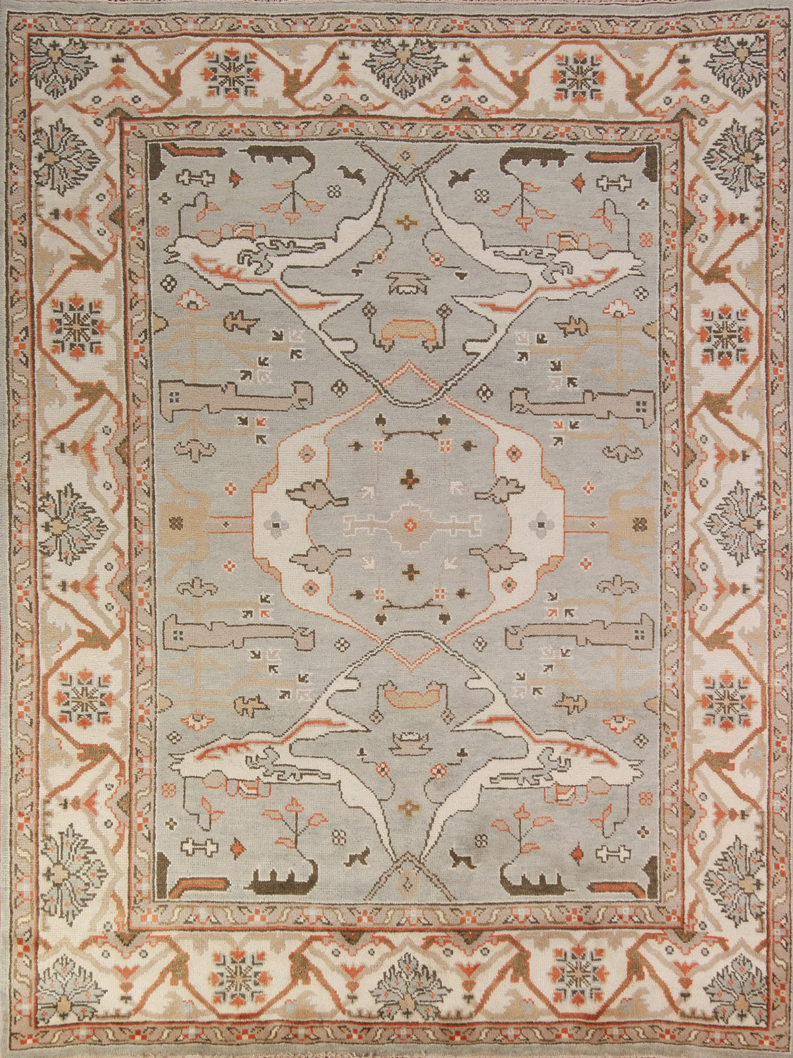 Handmade Oushak Indian Area Rug 8x10