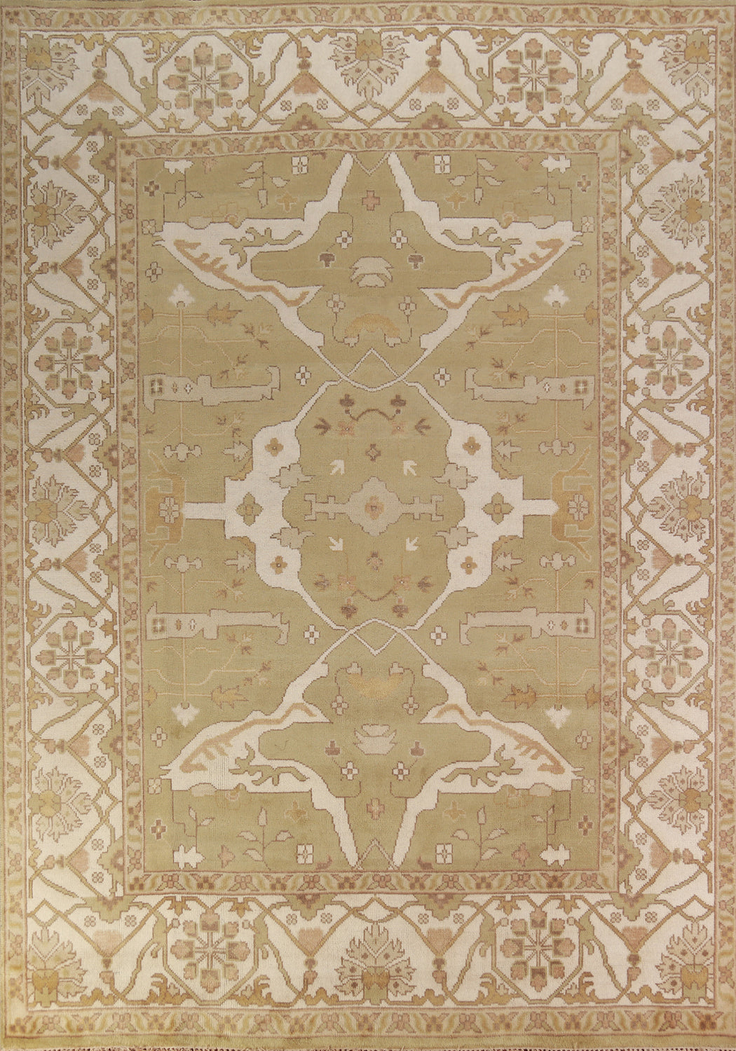 Handmade Wool Oushak Indian Area Rug 9x12