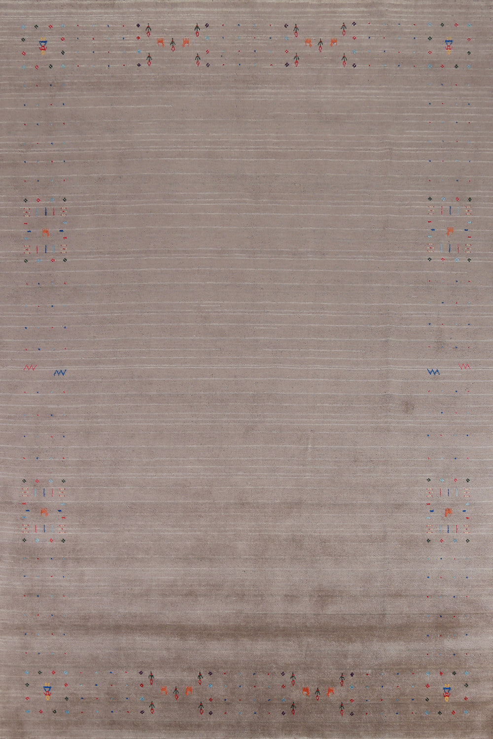 Light Brown Tribal Gabbeh Indian Area Rug 8x12