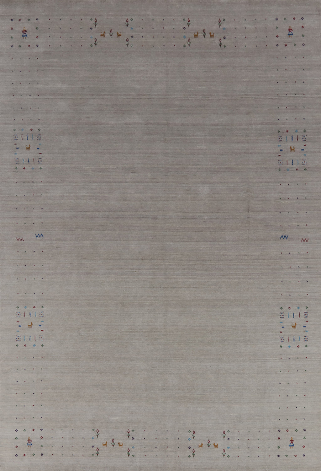 Tribal Wool Gabbeh Indian Area Rug 8x11
