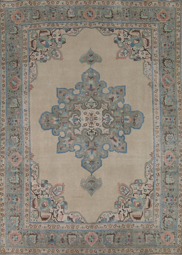 Geometric Tabriz Persian Area Rug 8x11