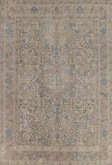 Floral Wool Tabriz Persian Area Rug 10x13