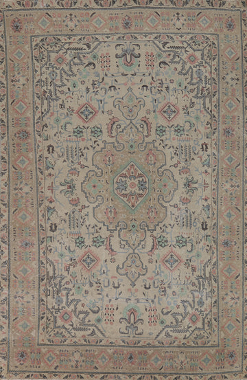 Handmade Wool Tabriz Persian Area Rug 7x10