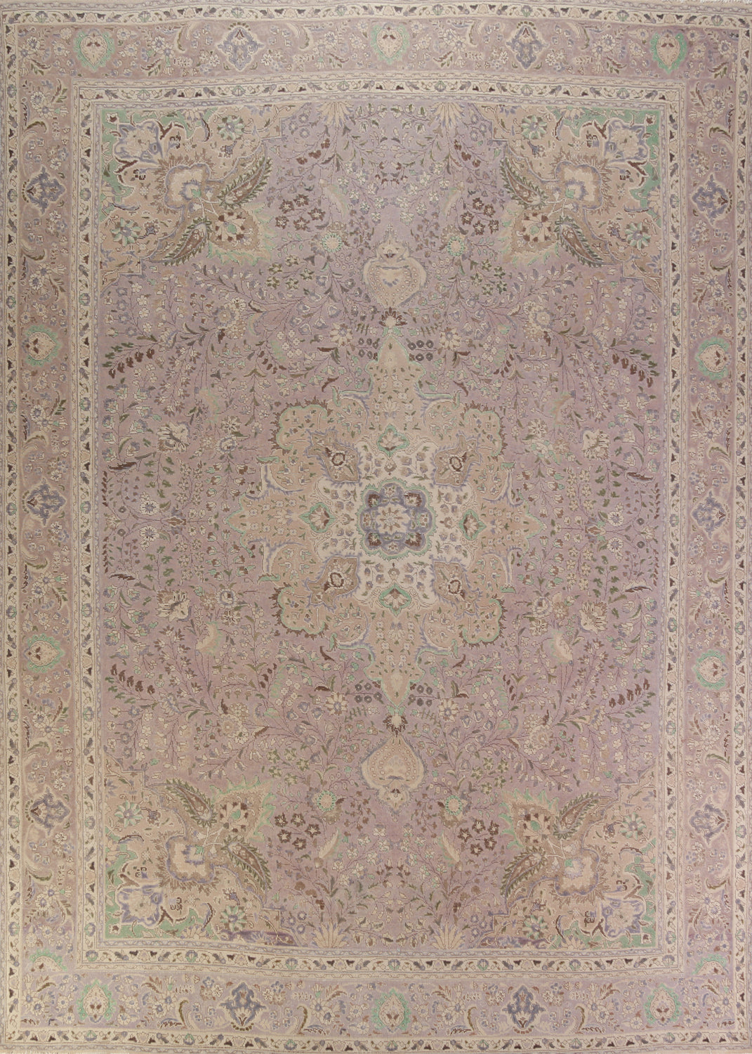 Vintage Wool Tabriz Persian Area Rug 10x13