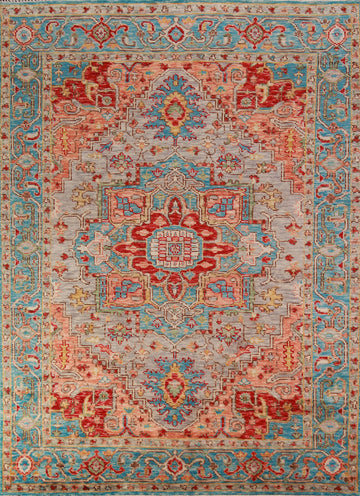 Geometric Oushak Oriental Area Rug 8x10