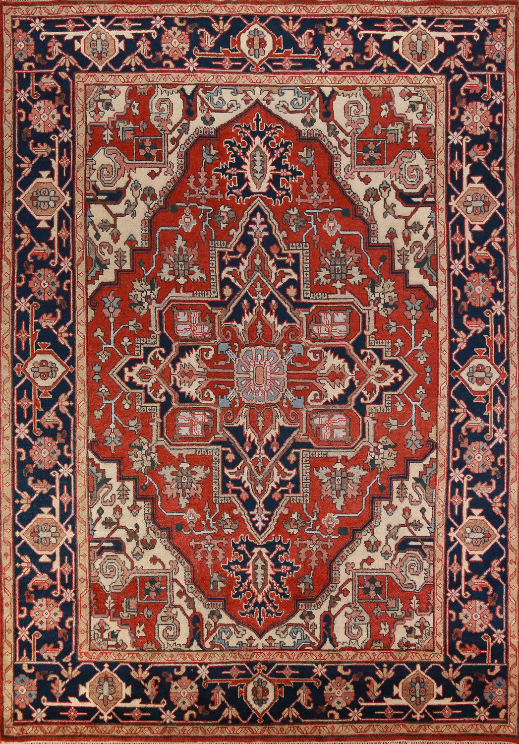 Geometric Heriz Serapi Oriental Area Rug 9x12