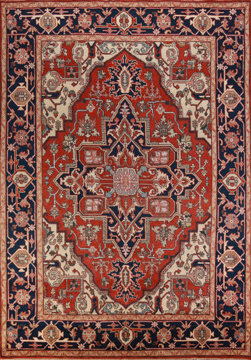 Geometric Heriz Serapi Oriental Area Rug 9x12