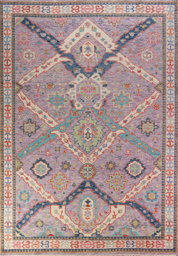 Violet Wool Handmade Oushak Oriental Area Rug 9x12