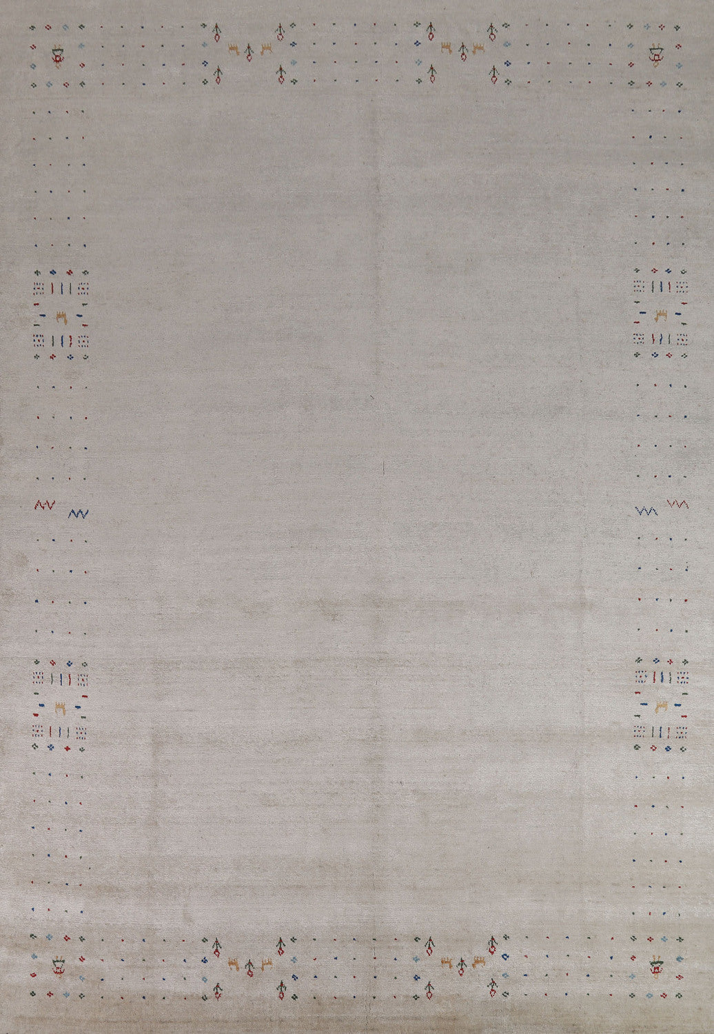 Tribal Silk Gabbeh Oriental Area Rug 9x11