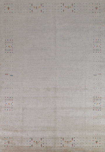 Tribal Silk Gabbeh Oriental Area Rug 9x11