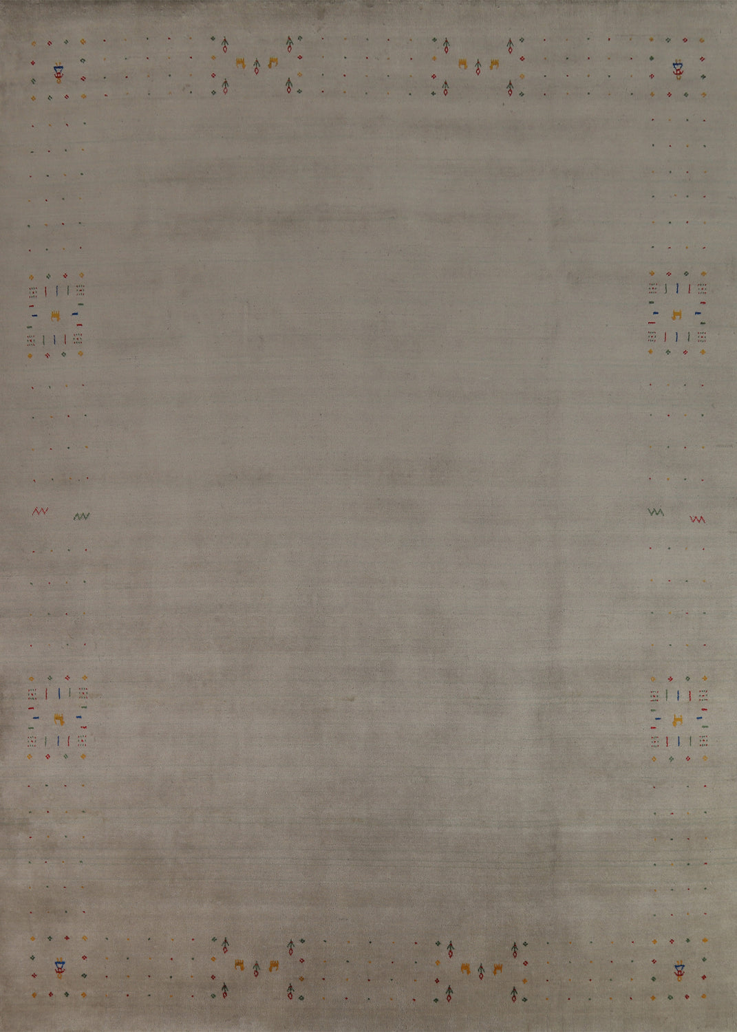 Tribal Silk Gabbeh Oriental Area Rug 9x12