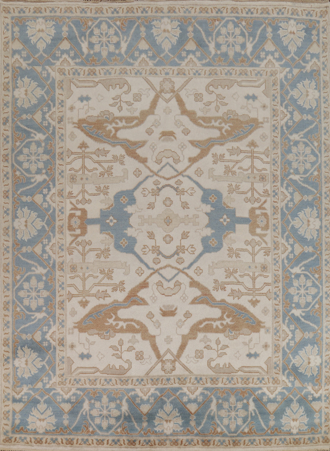 All-Over Handmade Oushak Indian Area Rug 8x10