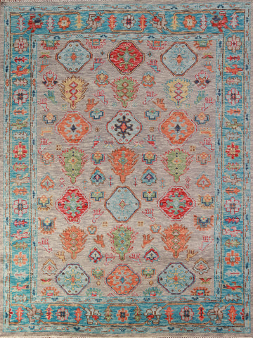 Tribal Geometric Oushak Oriental Area Rug 8x10