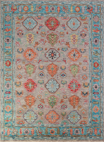 Geometric Wool Oushak Oriental Area Rug 8x10