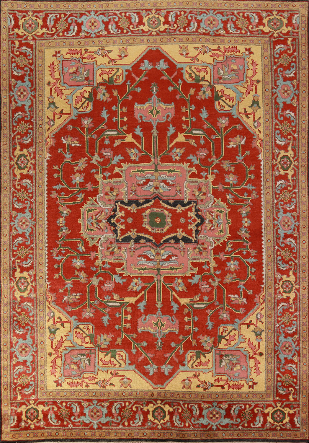 Geometric Heriz Serapi Oriental Area Rug 9x12