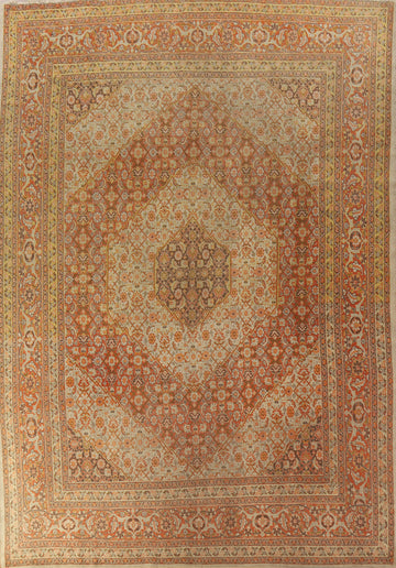 Antique Vegetable Dye Tabriz Persian Area Rug 10x13